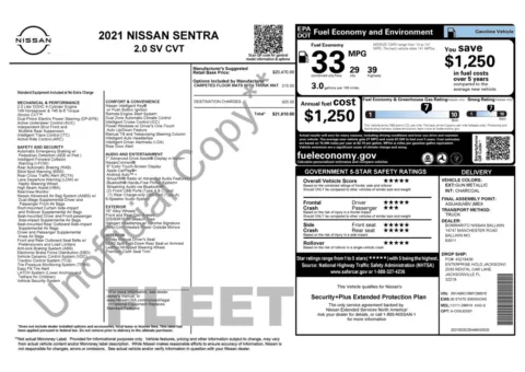 Photos of 2021 Nissan Sentra SV for sale in Columbus, OH at Auto Boutique Ohio