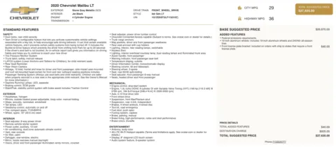 Photos of 2020 Chevrolet Malibu LT for sale in Columbus, OH at Auto Boutique Ohio