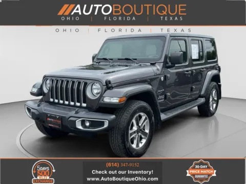 Gray 2021 Jeep Wrangler Unlimited Sahara for sale in Columbus, OH