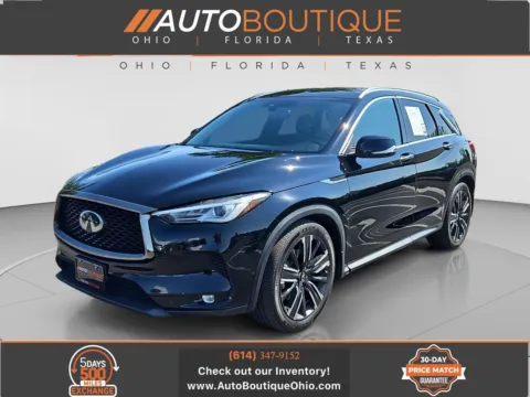 Black 2021 INFINITI QX50 LUXE for sale in Columbus, OH