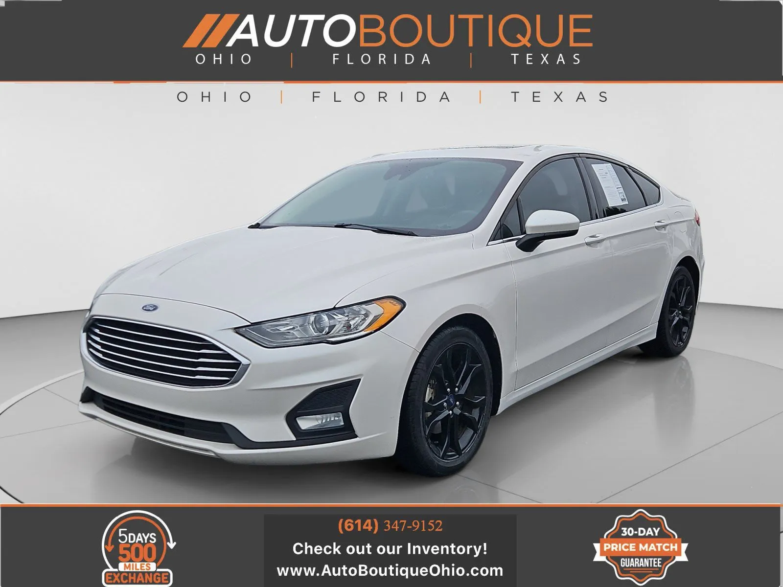 White 2020 Ford Fusion SE for sale in Columbus, OH