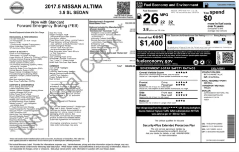 Photos of 2017 Nissan Altima 3.5 SL for sale in Columbus, OH at Auto Boutique Ohio