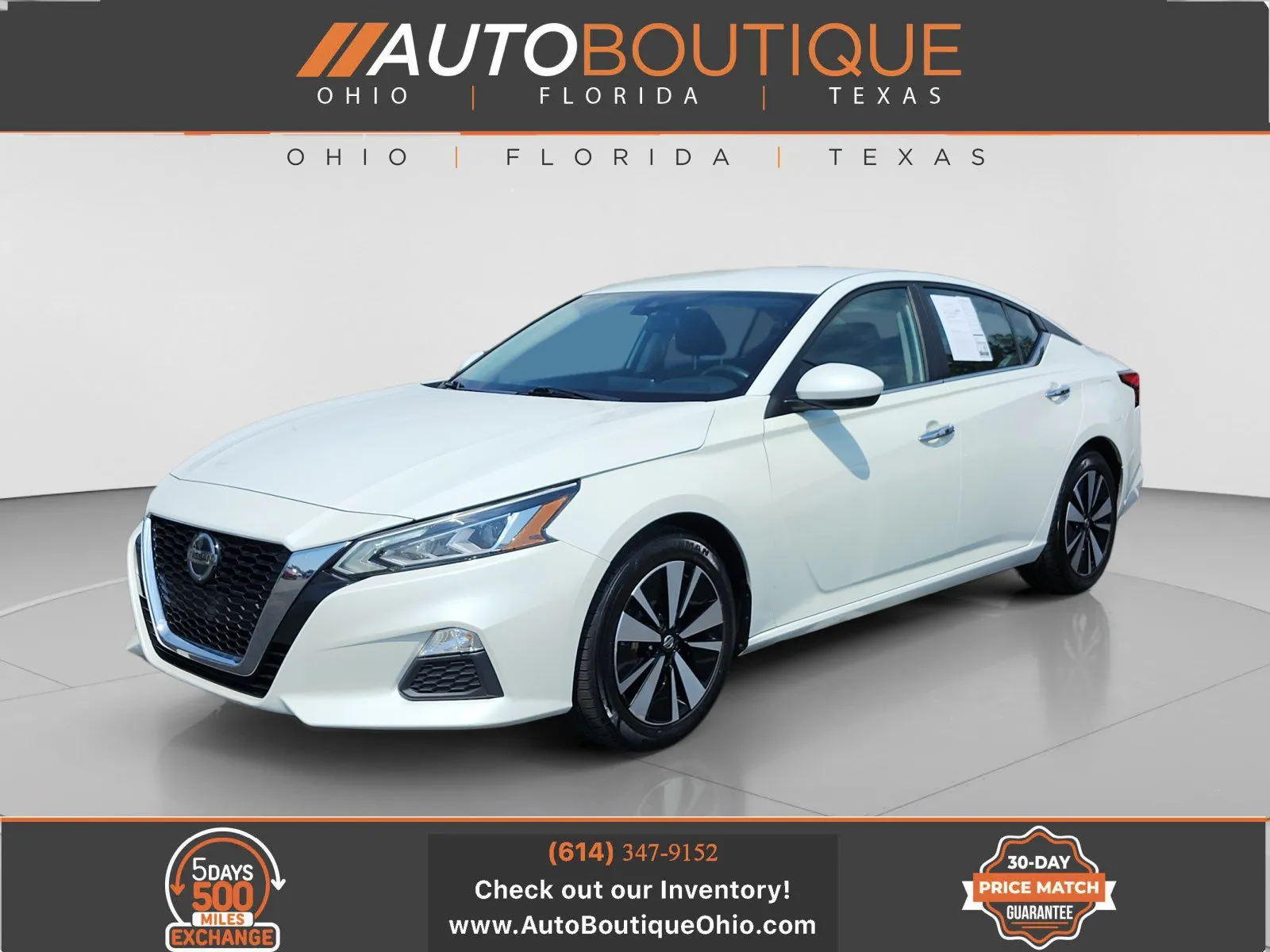 White 2021 Nissan Altima 2.5 SV for sale in Columbus, OH