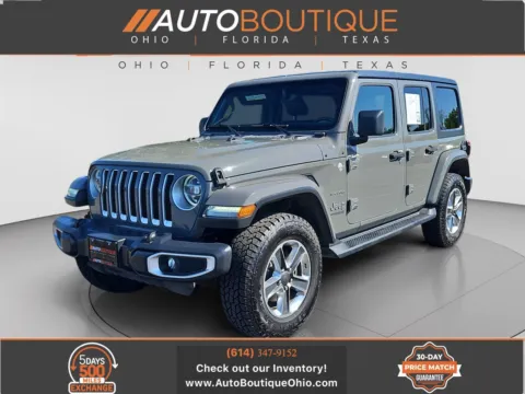 Gray 2020 Jeep Wrangler Unlimited Sahara for sale in Columbus, OH