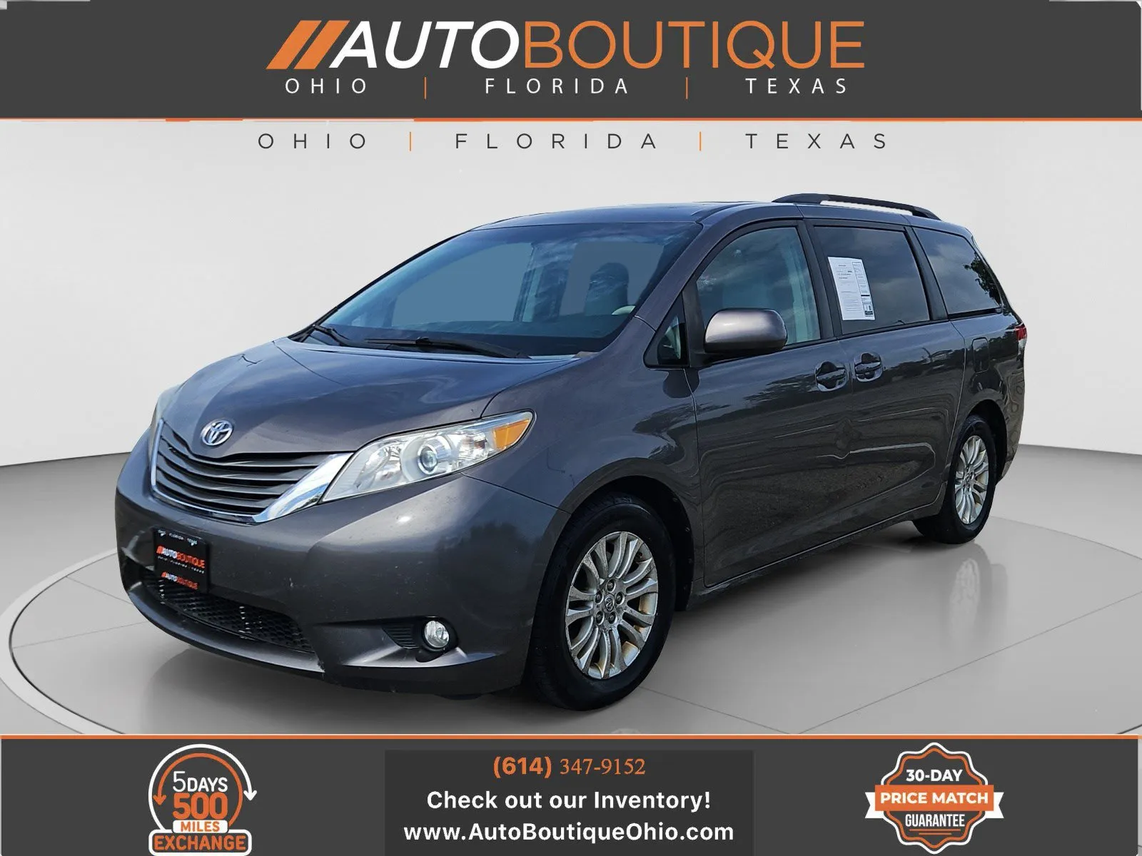 Black 2013 Toyota Sienna XLE for sale in Columbus, OH