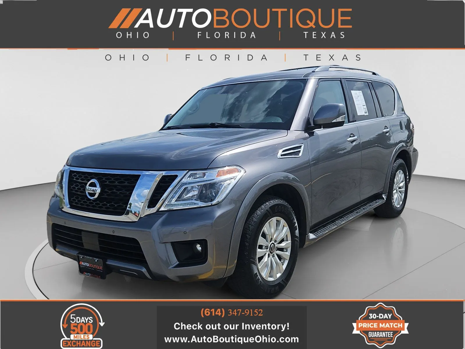 Gray 2020 Nissan Armada SV for sale in Columbus, OH