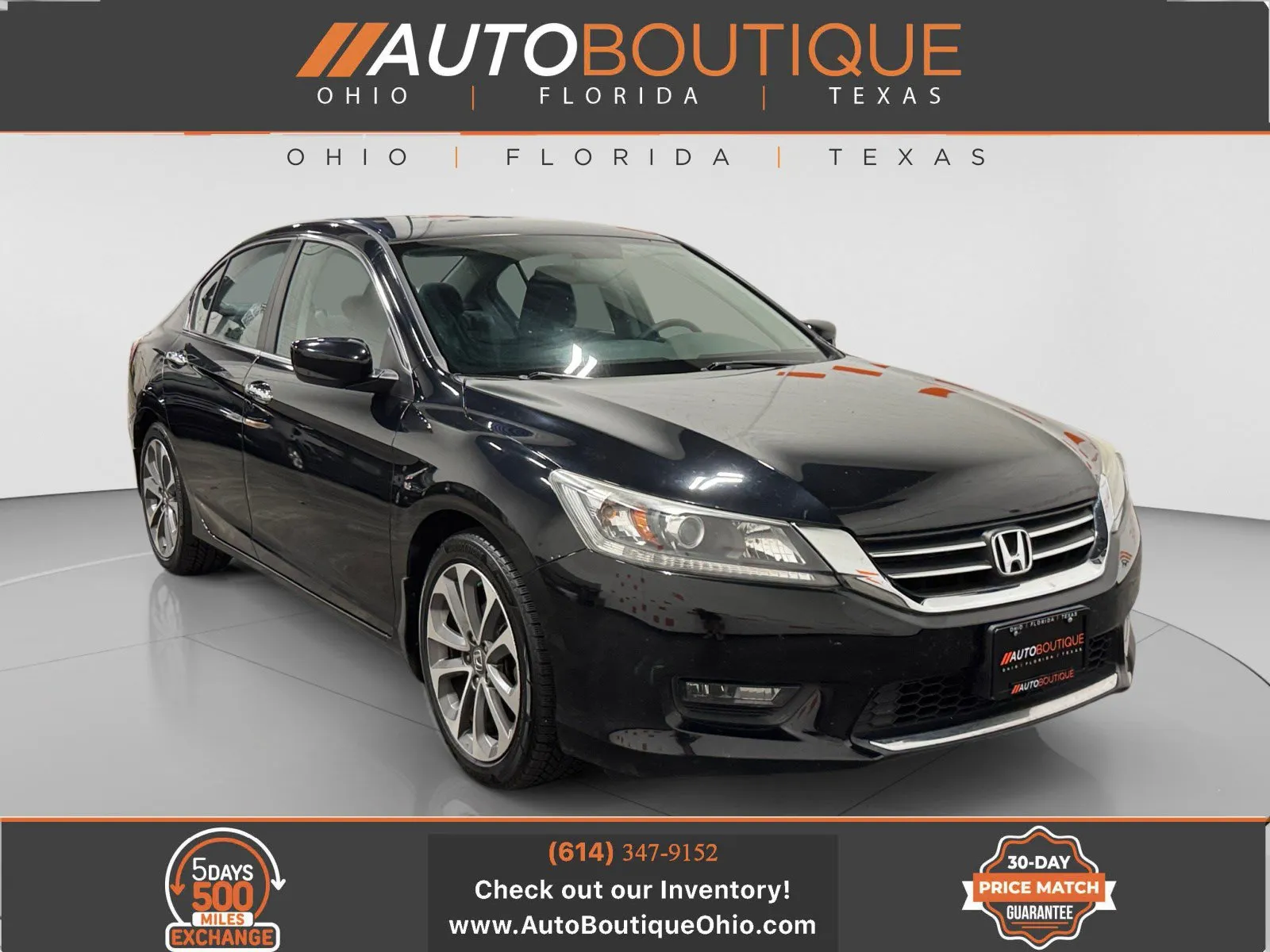 Black 2015 Honda Accord Sedan Sport for sale in Columbus, OH