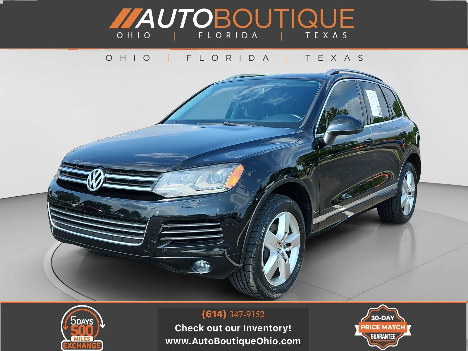 Black 2012 Volkswagen Touareg Lux for sale in Columbus, OH
