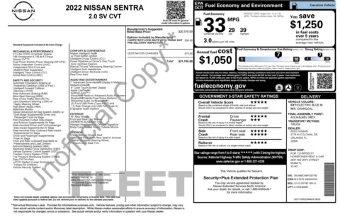 Photos of 2022 Nissan Sentra SV for sale in Columbus, OH at Auto Boutique Ohio