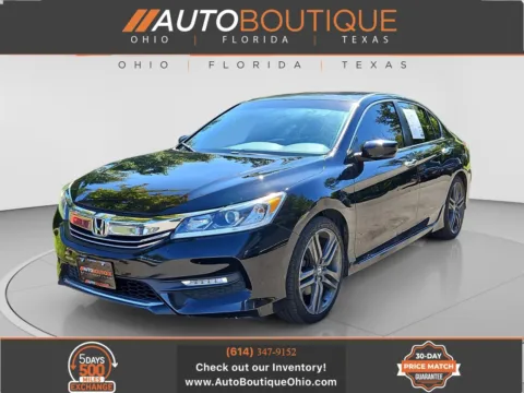 Black 2017 Honda Accord Sedan Sport for sale in Columbus, OH
