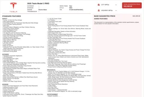 Photos of 2025 Tesla Model 3 Long Range for sale in Columbus, OH at Auto Boutique Ohio