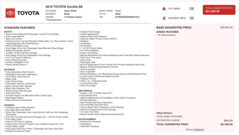 Photos of 2019 Toyota Corolla SE for sale in Columbus, OH at Auto Boutique Ohio