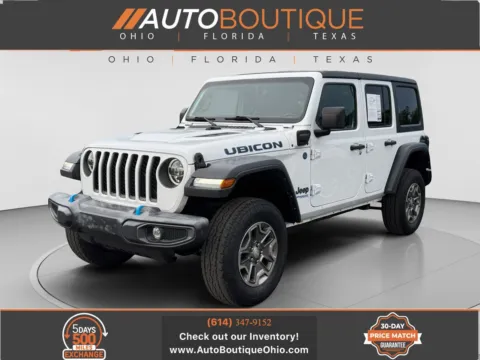 White 2021 Jeep Wrangler 4xe Unlimited Rubicon for sale in Columbus, OH