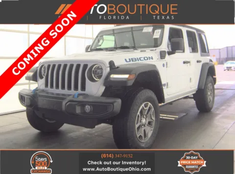 White 2021 Jeep Wrangler 4xe Unlimited Rubicon for sale in Columbus, OH