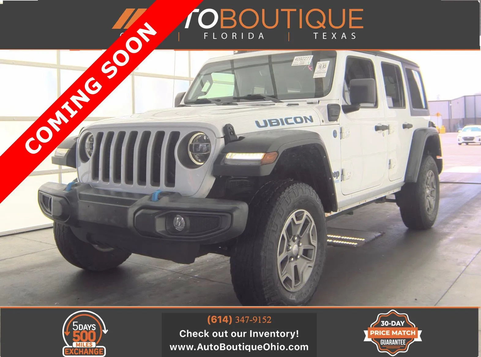 White 2021 Jeep Wrangler 4xe Unlimited Rubicon for sale in Columbus, OH