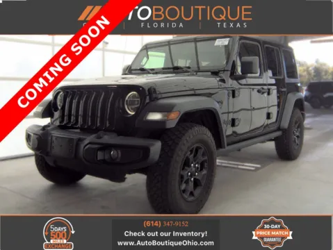 Black 2021 Jeep Wrangler Unlimited Willys for sale in Columbus, OH