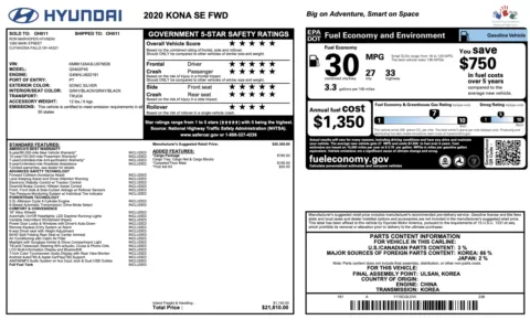 More photos of 2020 Hyundai Kona SE at Auto Boutique Ohio, OH