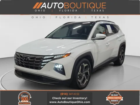 White 2022 Hyundai Tucson Limited for sale in Columbus, OH
