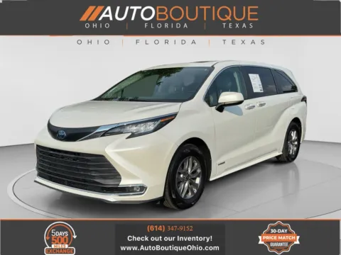 White 2021 Toyota Sienna XLE for sale in Columbus, OH