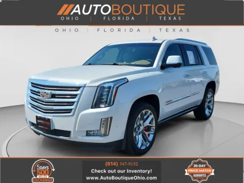 White 2018 Cadillac Escalade Platinum for sale in Columbus, OH
