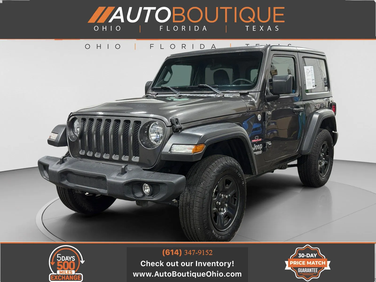 Gray 2019 Jeep Wrangler Sport for sale in Columbus, OH