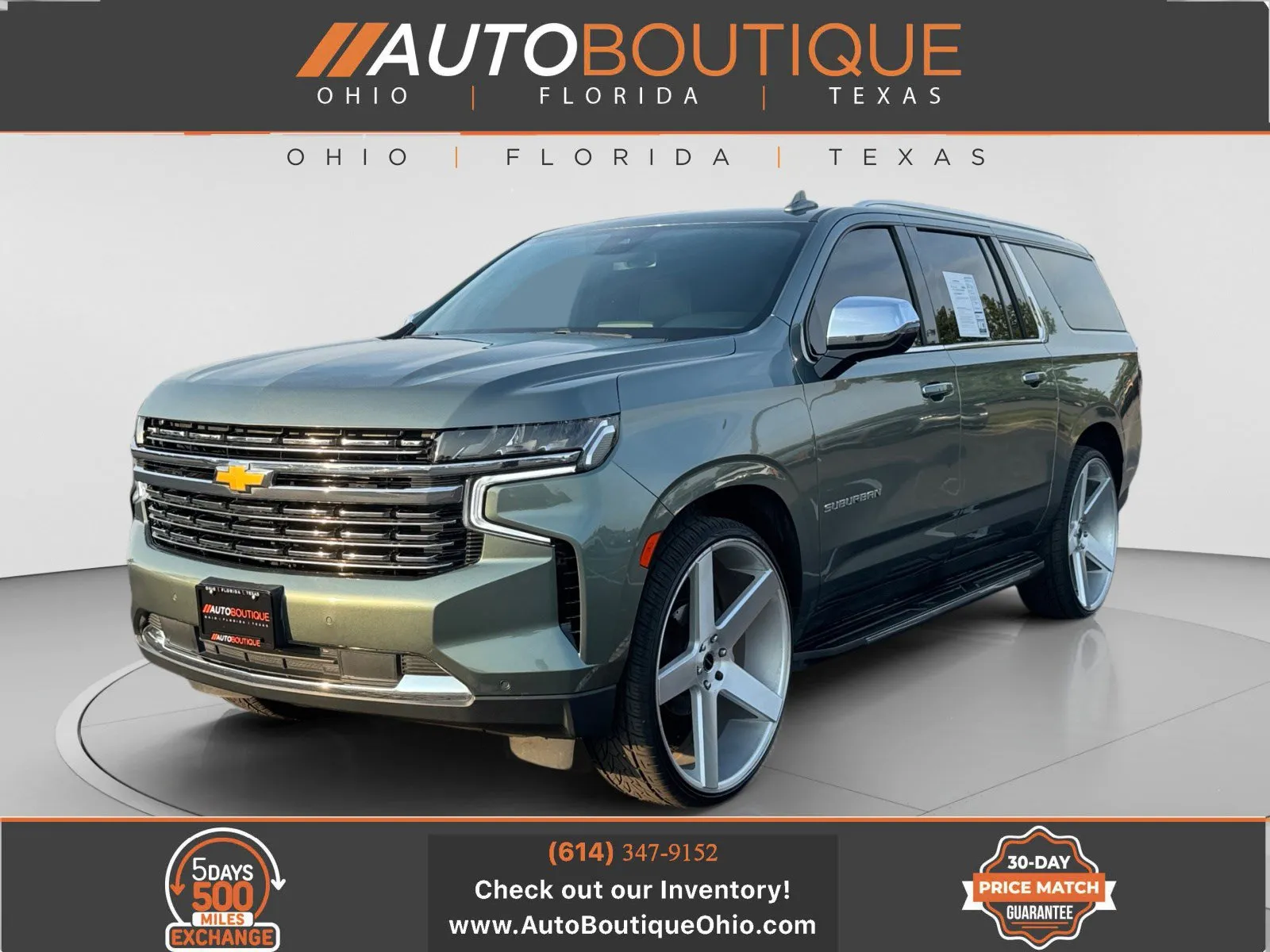 Silver 2023 Chevrolet Suburban Premier for sale in Columbus, OH