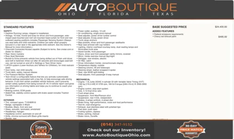 Red 2021 Chevrolet Malibu RS for sale in Columbus, OH
