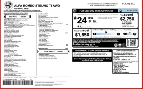 Photos of 2022 Alfa Romeo Stelvio Ti for sale in Columbus, OH at Auto Boutique Ohio