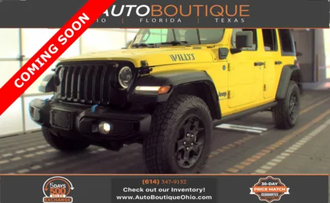 Yellow 2023 Jeep Wrangler 4xe Willys for sale in Columbus, OH