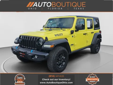 Yellow 2023 Jeep Wrangler 4xe Willys for sale in Columbus, OH
