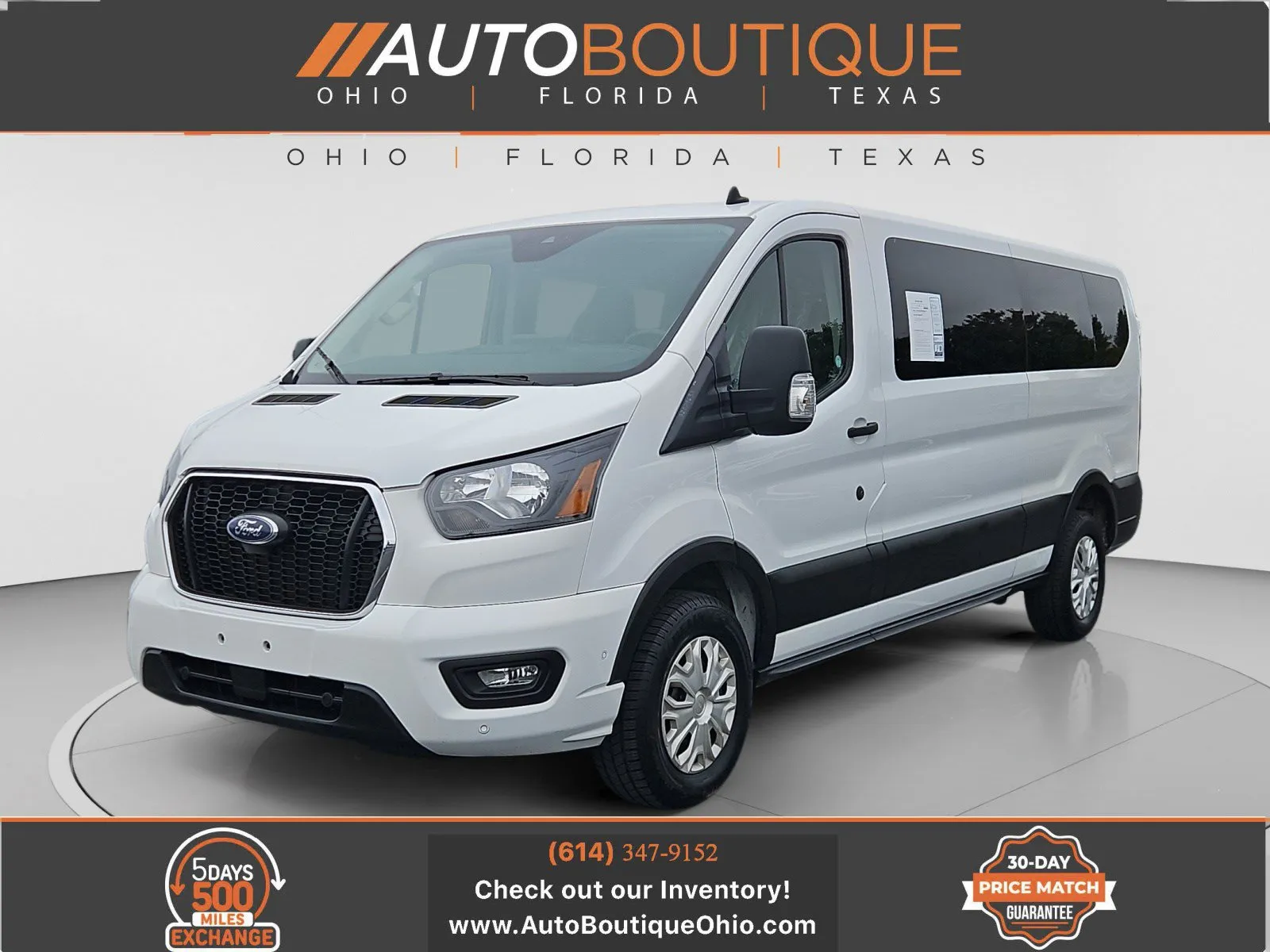 White 2023 Ford Transit Passenger Wagon XLT for sale in Columbus, OH