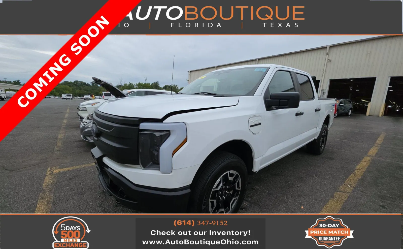 White 2022 Ford F-150 Lightning Pro for sale in Columbus, OH