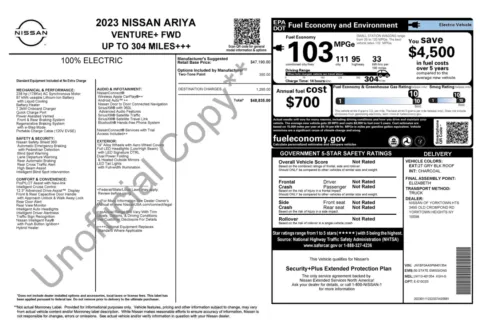 Photos of 2023 Nissan ARIYA VENTURE+ for sale in Columbus, OH at Auto Boutique Ohio