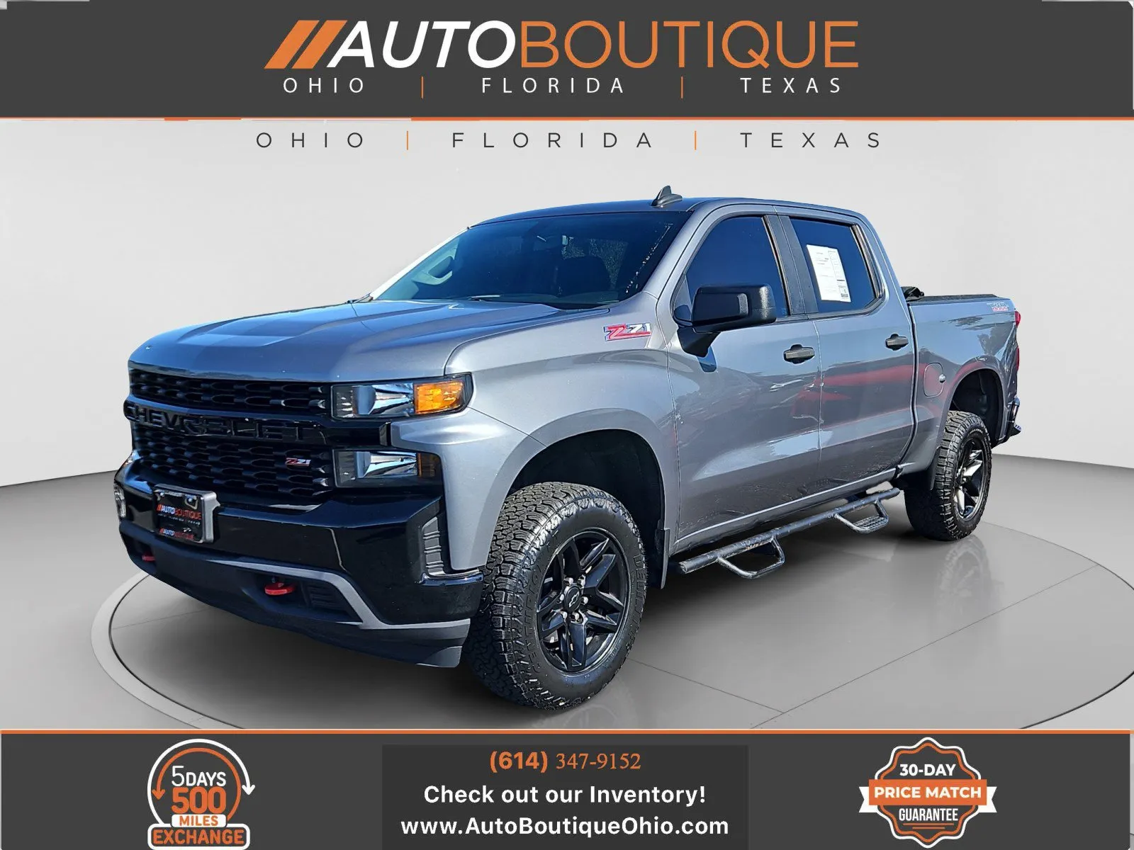 Gray 2020 Chevrolet Silverado 1500 Custom Trail Boss for sale in Columbus, OH
