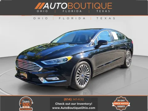 Black 2017 Ford Fusion Titanium for sale in Columbus, OH