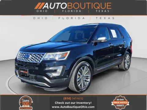 Black 2017 Ford Explorer Platinum for sale in Columbus, OH
