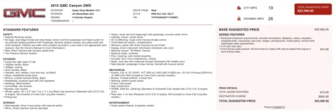 Photos of 2015 GMC Canyon 2WD for sale in Columbus, OH at Auto Boutique Ohio
