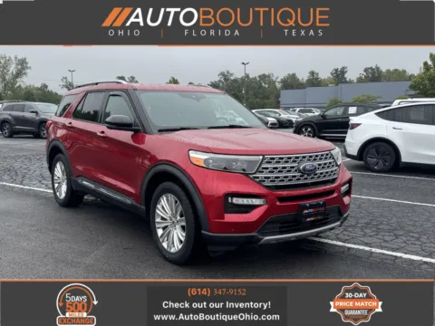 Red 2020 Ford Explorer Limited for sale in Columbus, OH