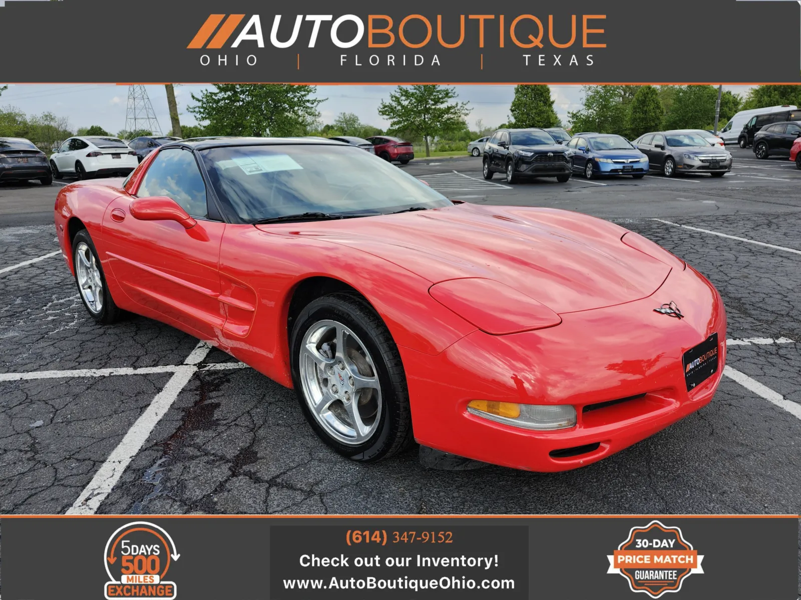 Red 2000 Chevrolet Corvette for sale in Columbus, OH