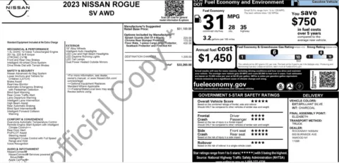 Photos of 2023 Nissan Rogue SV for sale in Columbus, OH at Auto Boutique Ohio