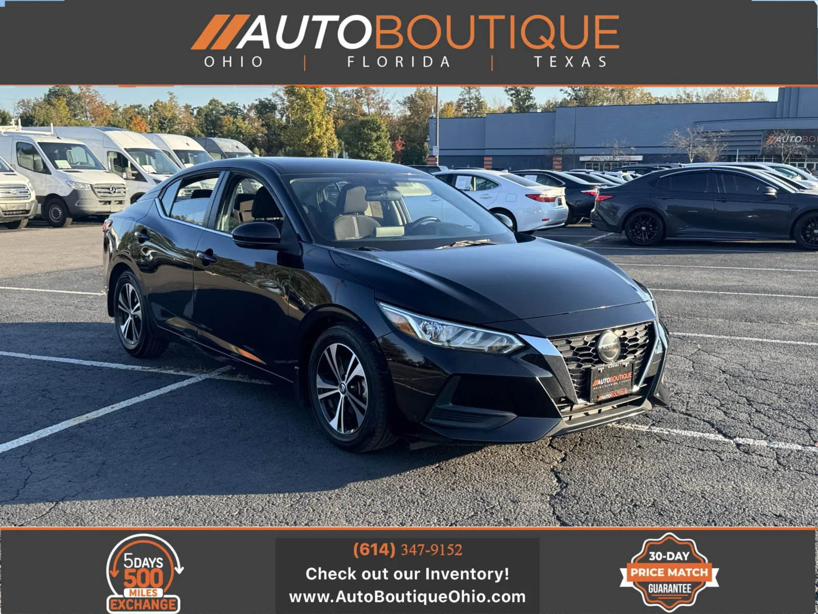 Black 2020 Nissan Sentra SV for sale in Columbus, OH