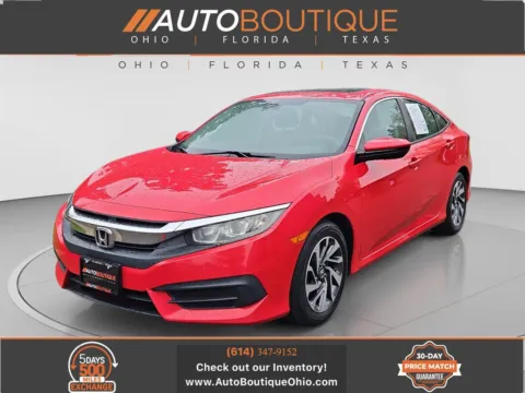 Red 2017 Honda Civic Sedan EX for sale in Columbus, OH