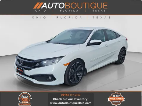 White 2019 Honda Civic Sedan Sport for sale in Columbus, OH