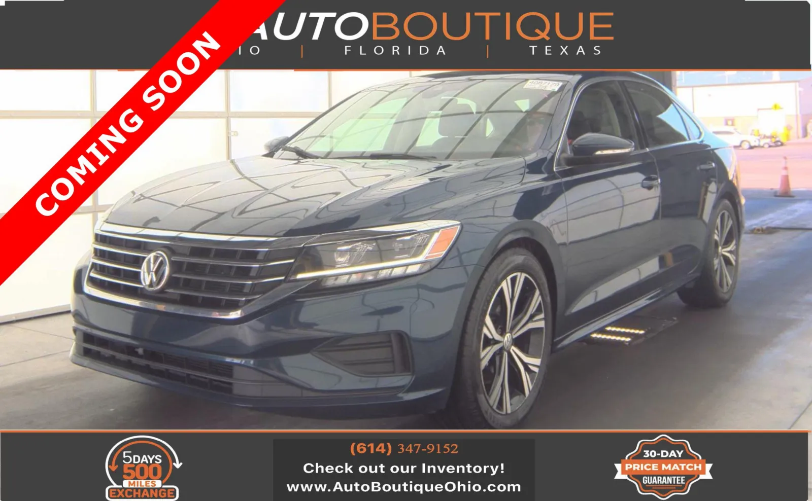 Blue 2021 Volkswagen Passat 2.0T SE for sale in Columbus, OH