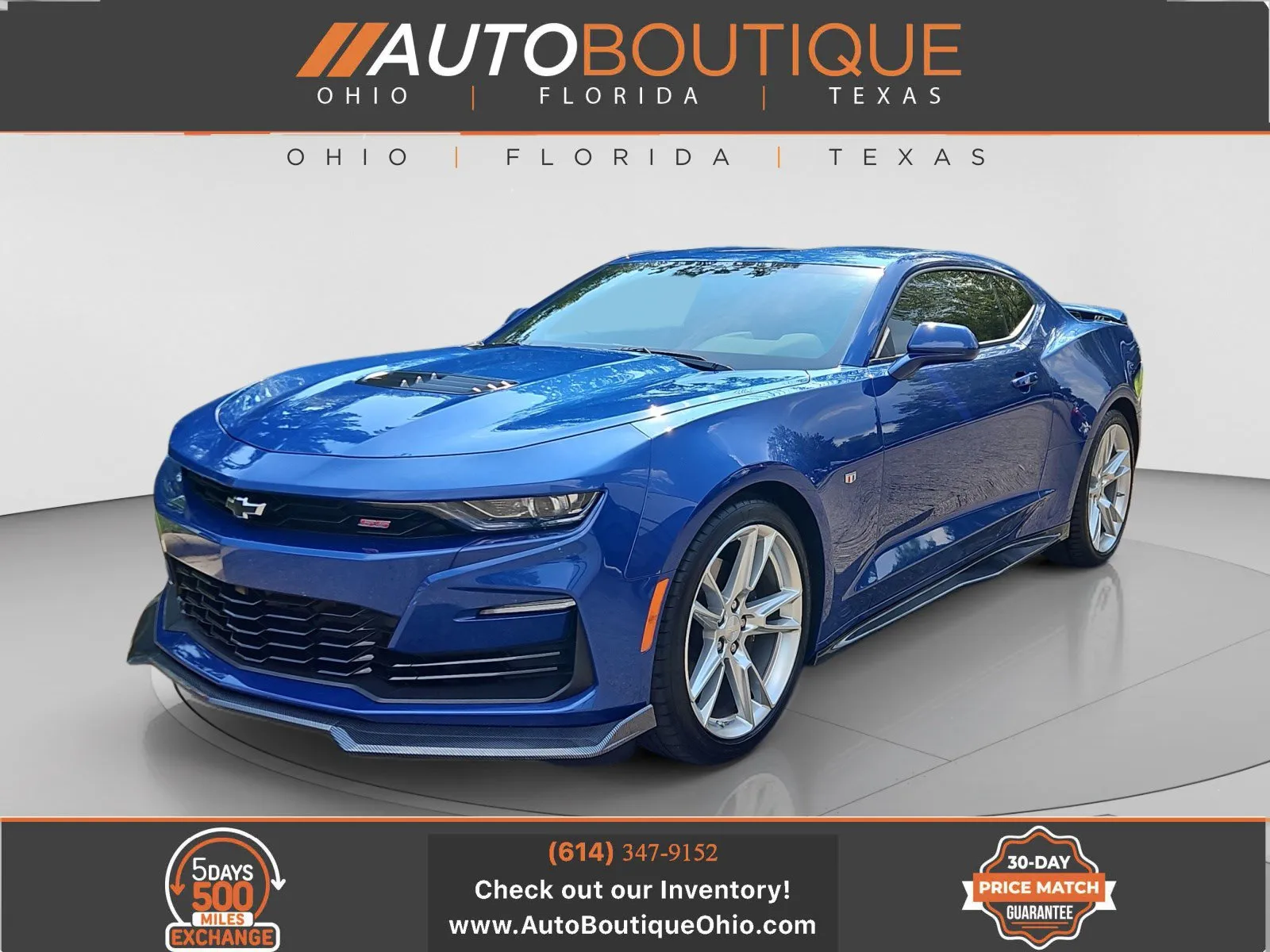 Blue 2023 Chevrolet Camaro 1SS for sale in Columbus, OH