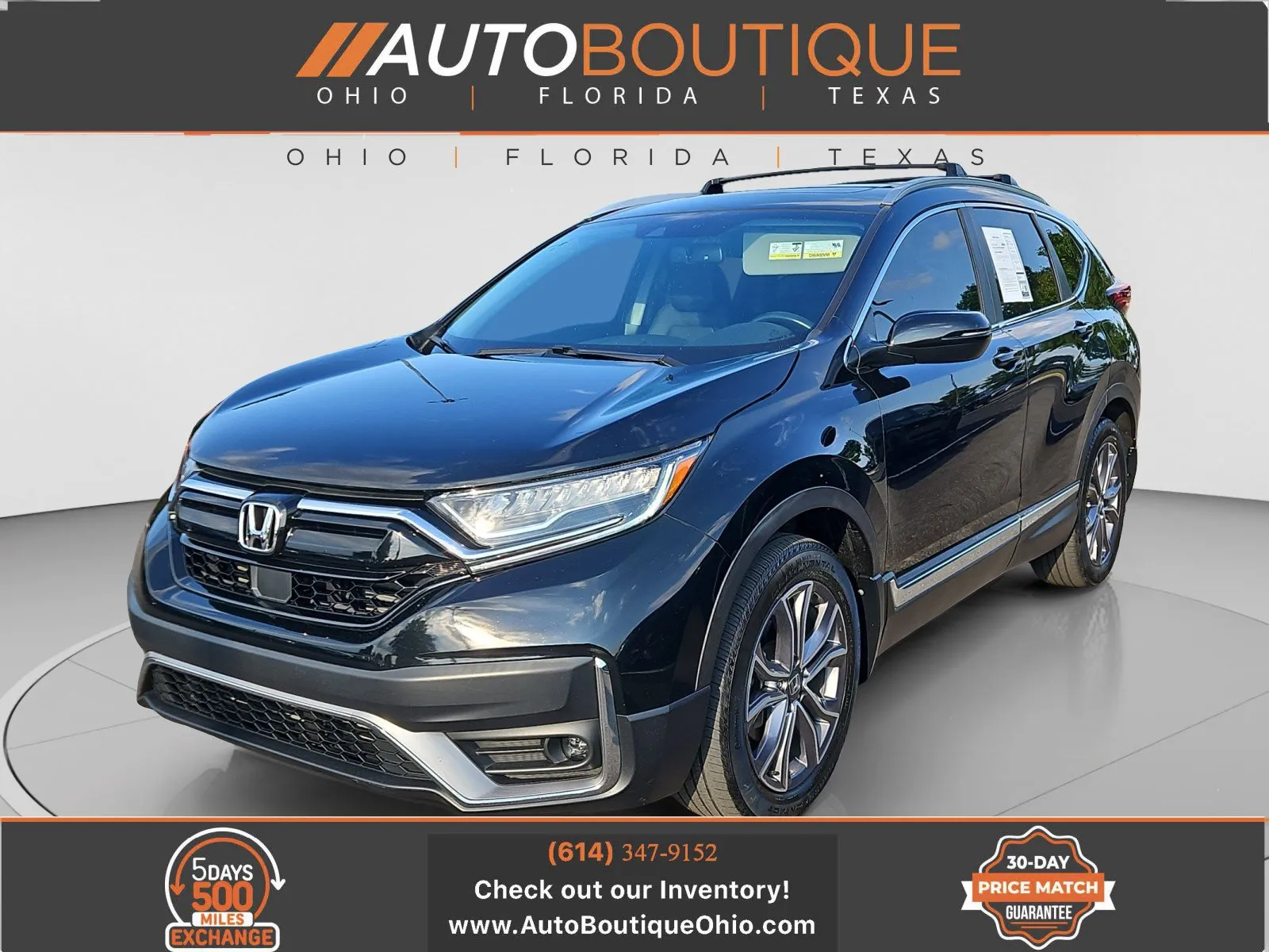 Black 2021 Honda CR-V Touring for sale in Columbus, OH