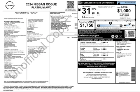 More photos of 2024 Nissan Rogue Platinum at Auto Boutique Ohio, OH