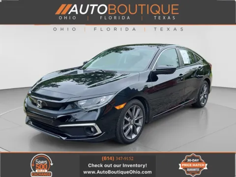 Black 2021 Honda Civic Sedan EX for sale in Columbus, OH
