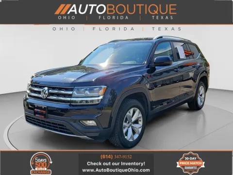 Blue 2019 Volkswagen Atlas 3.6L V6 SE w/Technology for sale in Columbus, OH