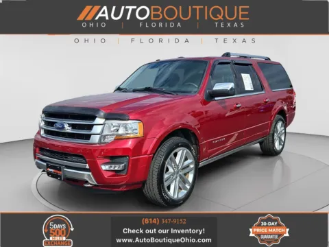 Red 2017 Ford Expedition EL Platinum for sale in Columbus, OH